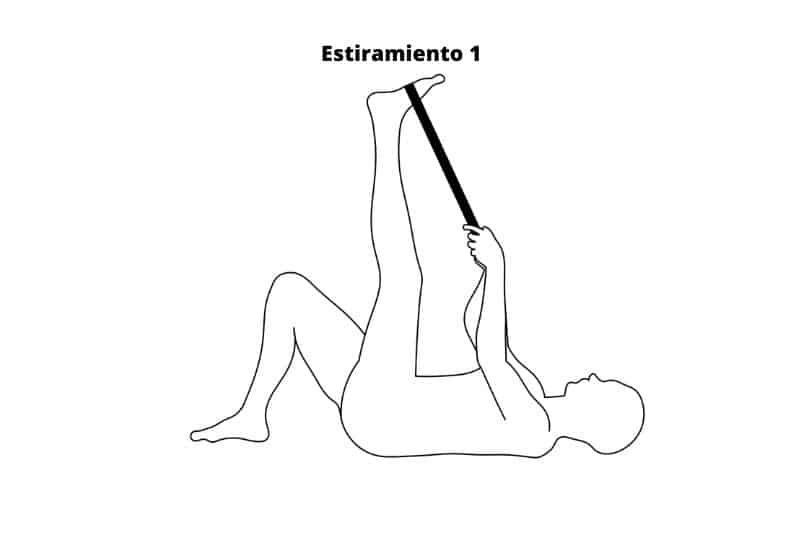estiramiento de la ciática para aliviar la ciática
